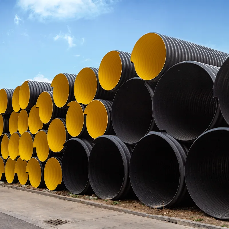Сталеленточная армированная спирально-гофрированная полиэтиленовая труба (4)